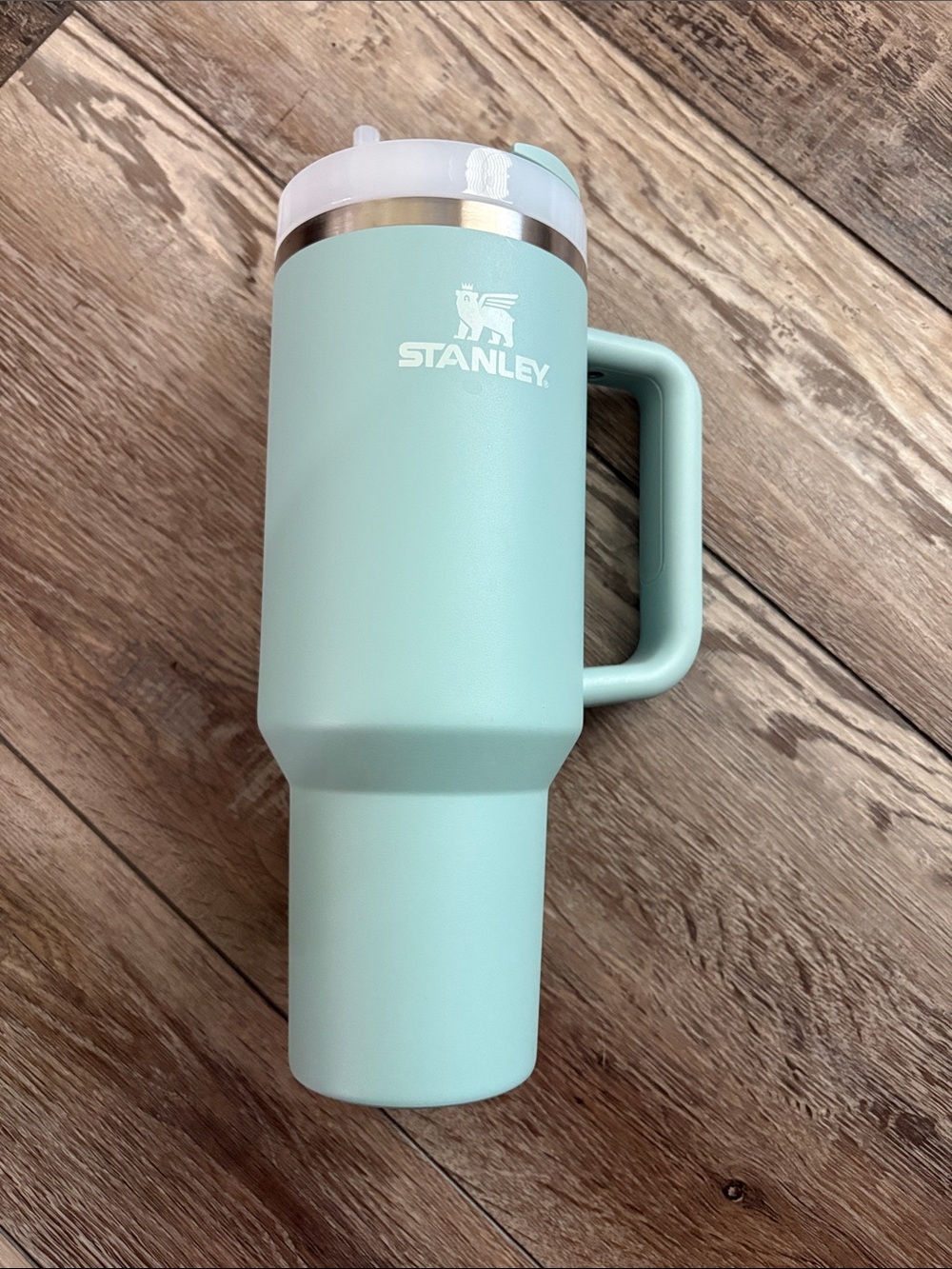 Stanley Mint Green Travel Tumbler with Handle